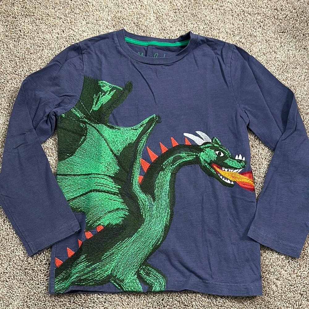 Kids Dragon Graphic Long Sleeve Shirt